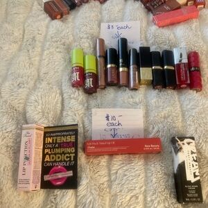 Lipstick, lip oils, gloss